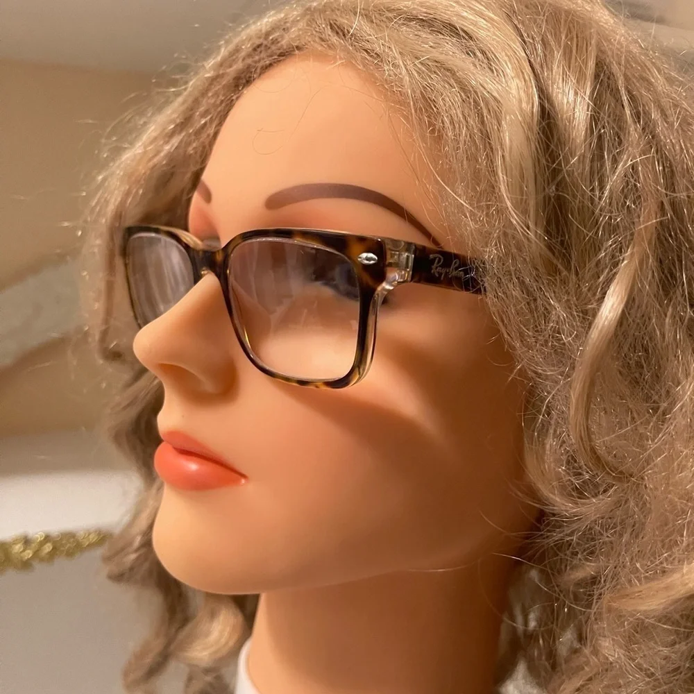 High quality Ray-Ban eyeglasses with strong frame brown and black